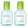 Bioderma Sebium H2O Micellar Water, Cleansing Make-Up Removing Solution (3.33 Fl Oz) - 2 Bottles