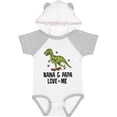 thumbnail image 3 of Inktastic Nana and Papa Love Me Dinosaur Grandson Boys Baby Bodysuit, 3 of 5