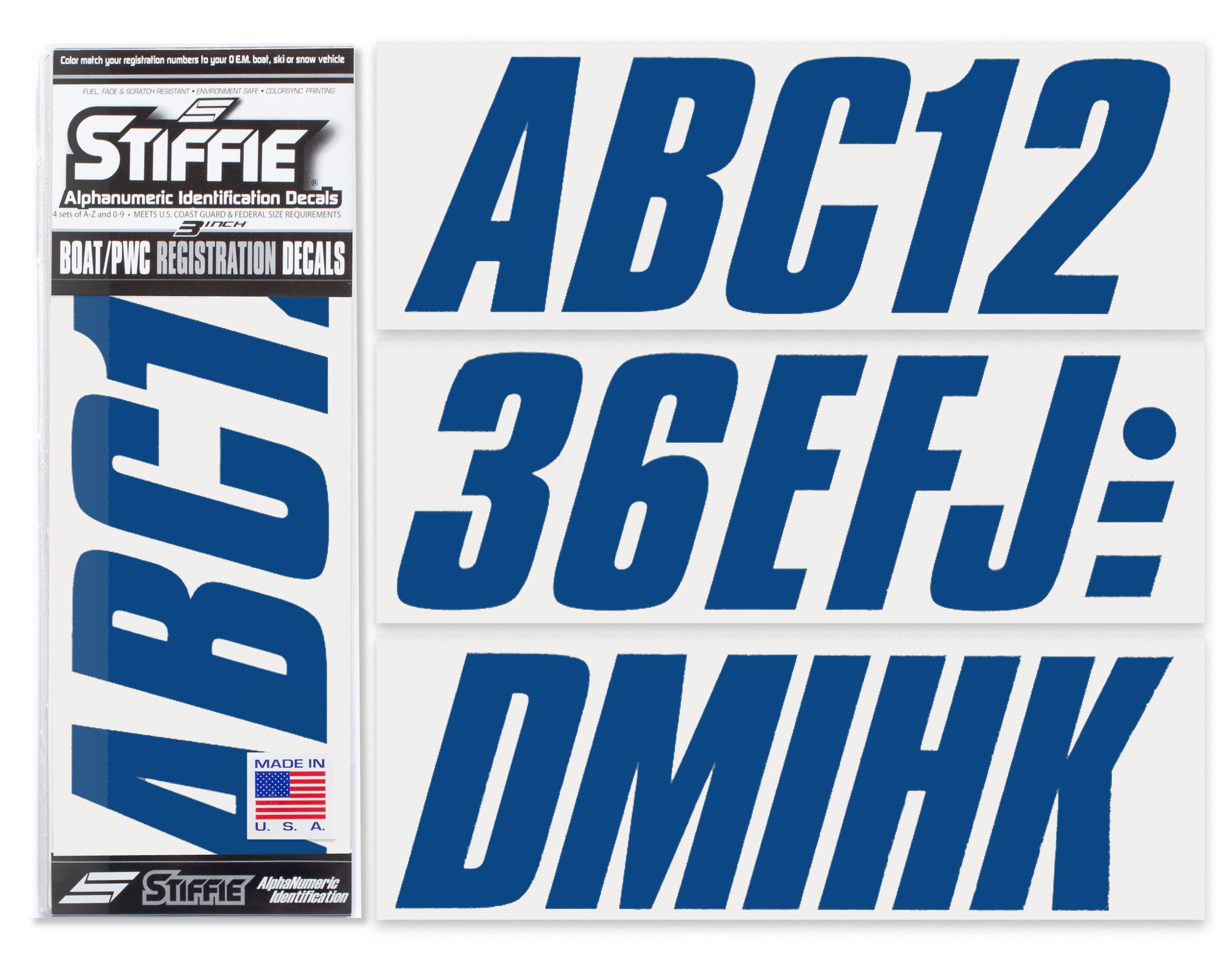 STIFFIE Whip-One WO24 CARBON Identification Boat Decal Registration Numbers Bass 