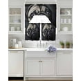 thumbnail image 4 of Cute Dog Kitchen Curtains Sets 36 Inch Length with Valance, Black Pet Retro Picture Swag Valances and Tiers Curtain Set Drapes Swag Curtains for Living Room, Bathroom, Bedroom, Cafe, 4 of 6