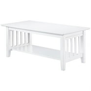 Fine Mod Imports Wire Wood Coffee Table, White - Walmart.com