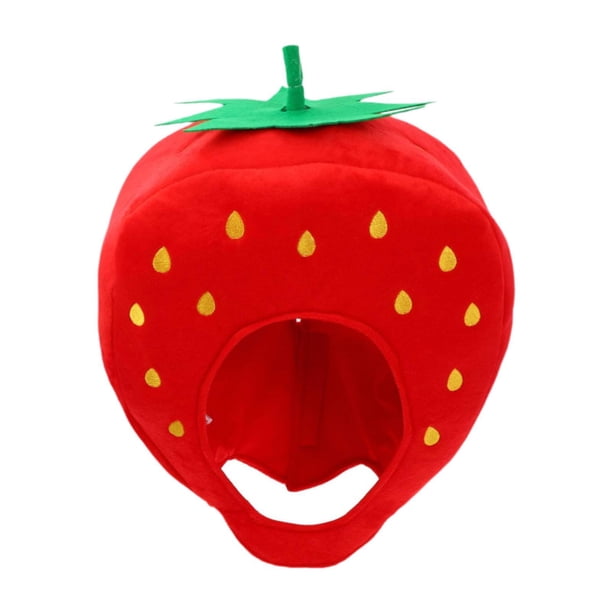 Capa de cabeza de cabeza de cabeza de fresa lindo sombrero de lujoso para la fiesta de fiesta Halloween