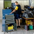 thumbnail image 4 of 8-Drawer Rolling Tool Chest with Stainless Top & Sliding Drawers - Heavy-Duty Garage Workbench with Wheels, 4 of 7