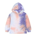 thumbnail image 4 of XXWXYD Kids Girls Boys Tie Dye Pattern Hooded Sweatshirt and Jogger Pants 2-Piece Set Long Sleeve Casual Play Outfit Trendy Comfy Stretc𝗁y Unisex, 4 of 8