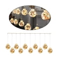 thumbnail image 4 of 10 piezas LED para colgar, luces decorativas navideñas para interiores y exteriores, alimentadas por USB, luz de color blanca cálida para patio, - cálido Muñeco de nieve cálido, 4 of 7