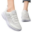thumbnail image 3 of GHSOHS Womens Sneakers Large Size Sports Shoes for Women Ballet Shoes White Sneakers Women Sneakers Comfort Soft Bottom Flat Bottom Outdoor Shoes Summer Mesh Breathable Shoes Casual Shoes Size 37, 3 of 9