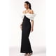 thumbnail image 4 of Vestido Bellabarnetten Lucifa Halter Maxi sin mangas con lazo, 4 of 6