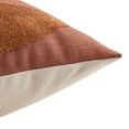 thumbnail image 3 of Bouclair Terracotta Embroidered Leaf Lumbar Cushion, 3 of 4