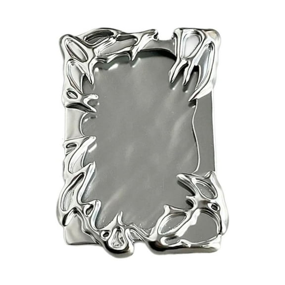 WE-POLUJ Original Silvery Photo Card Holders Electroplate Plasitic Frame Photo Binder Idol Photocard Holders