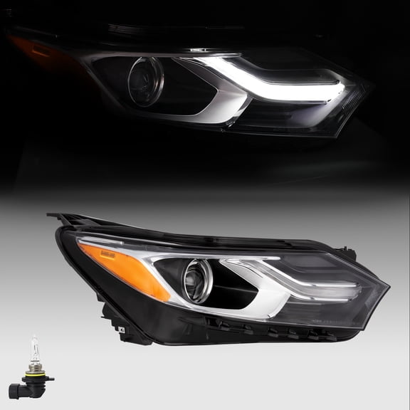 For 2018-2020 Chevy Equinox Black Factory Halogen Right Side Headlight w/Bulbs