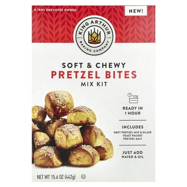 King Arthur Baking Company, Soft & Chewy Pretzel Bites Mix Kit, 15.6 oz Pack of 2