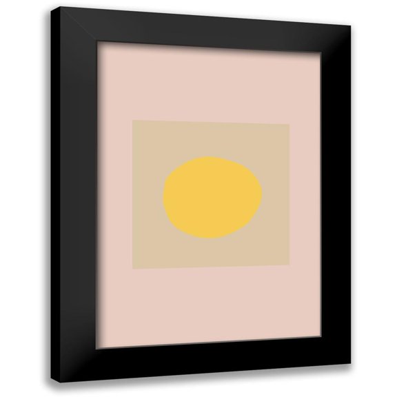 Artographie Studio 11x14 Black Modern Framed Museum Art Print Titled - The Sun