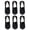 6Black, variant on Ultra Thin No Show Socks Men, Breathable Mesh Ankle Design, Silicone Heel Grip for Running and Office, 6 Pairs