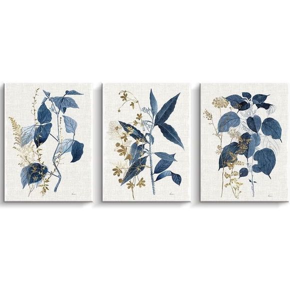 3 Pieces Wall Art Decor Beach Canvas Print Picture Sunrise Ocean Waves Scenery Painting Artwork for Office Wall Decor Home Decoration Stretched and Framed Ready to Hang - 12" x 16" x 3