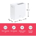 thumbnail image 3 of Deshumidificador portátil Frigidaire de 50 pintas con Wi-Fi blanco, 3 of 9