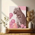 thumbnail image 6 of UXIEQU Leopard and Pink Spheres Canvas Wall Art Print 15.75x11.81 Inches, 6 of 8