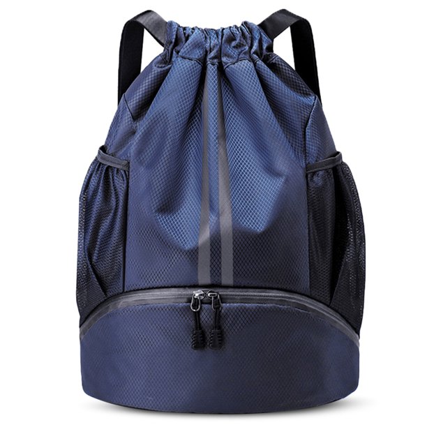 Mochila De Baloncesto Bolsa de deportes de viaje con cordón para natación, impermeable, doble cremallera, ligera