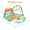 thumbnail image 4 of Cowin Baby Play Mat for Infant with Music and Mirror, Newborn Piano Activity Center Toys Gym Floor Playmat for Boys Girls, 4 of 9