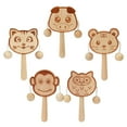 thumbnail image 2 of Bangcool Kids Rattle Drum Wooden Cartoon Animal Educational Rattle Toy Musical Toy, 2 of 10