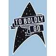 thumbnail image 2 of Boy's Star Trek To Boldly Go Starfleet Graphic Tee Light Blue Small, 2 of 4
