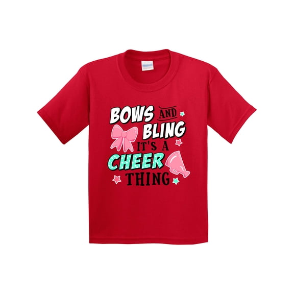Inktastic Bows and Bling Its a Cheerleading Thing Youth T-Shirt