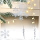 thumbnail image 1 of Colgantes navideños de cristal con forma de copos de nieve, gotas de agua y hojas. Ideales para decorar fiestas navideñas. Diseño festivo de invierno para el hogar, sala de estar, dormitorio, 1 of 6