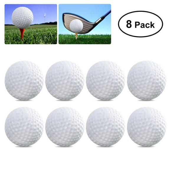 HOMEMAXS TOYMYTOY 8pcs Plastic Balls Game Toy Balls Practice Balls for Kids Children Golfer (White)