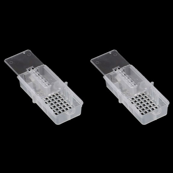 Easy Use Transparent for Beekeeper Porous PP Insect Equipment Beekeeping Tools Queen Bee Cage Bee Transport Cages 2PCS