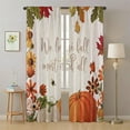 thumbnail image 6 of RBCKVXZ Curtains Thanksgiving Day Valance 4 Sizes Window Valances For Kitchen Living Room Cafes Set Of 2 Pieces, 6 of 6