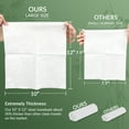 thumbnail image 3 of Bemico Toallas Faciales Desechables 50 Unidades, 10" x 12", Toallitas Desmaquillantes Grandes Biodegradables, Toallas Limpias para Pieles Sensibles, Limpieza Facial, Lactancia, Viajes, 3 of 6