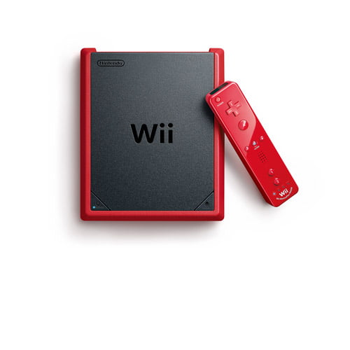kever Geologie plank Nintendo Wii mini - Game console - red - Mario Kart Wii - Walmart.com