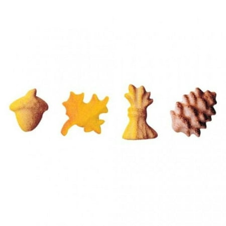 Fall Assortment Sugar Decorations Toppers Cupcake Cake Cookies Thanksgiving Favors Party 12