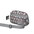 thumbnail image 2 of Gray Christmas Snowman Pattern Cute Fanny Packs for Women,Travel Waterproof Crossbody Fanny Bags Waist Purse for Women Anti Theft Adjustable Strap for Running Travel Cycling, 2 of 6