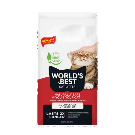 World s Best Cat Litter  Multiple Cat Clumping Formula  15-lb