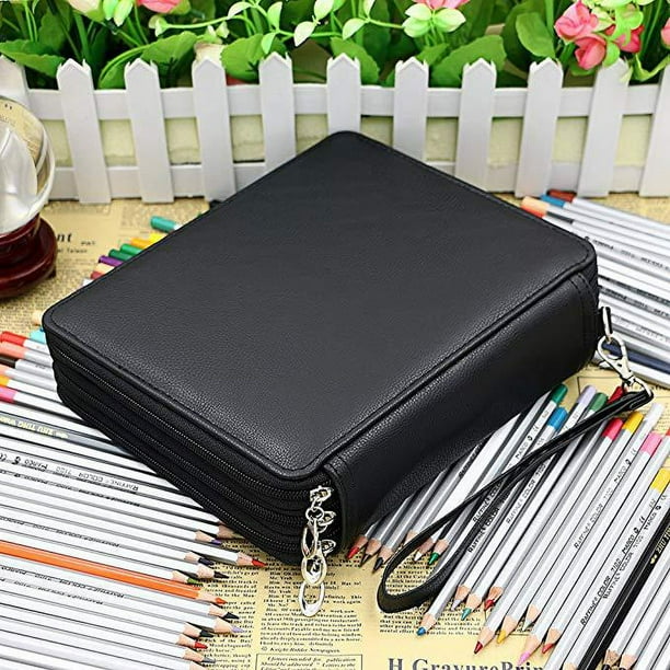 Estuche multifuncional para lápices de PU con 120 bolígrafos de colores