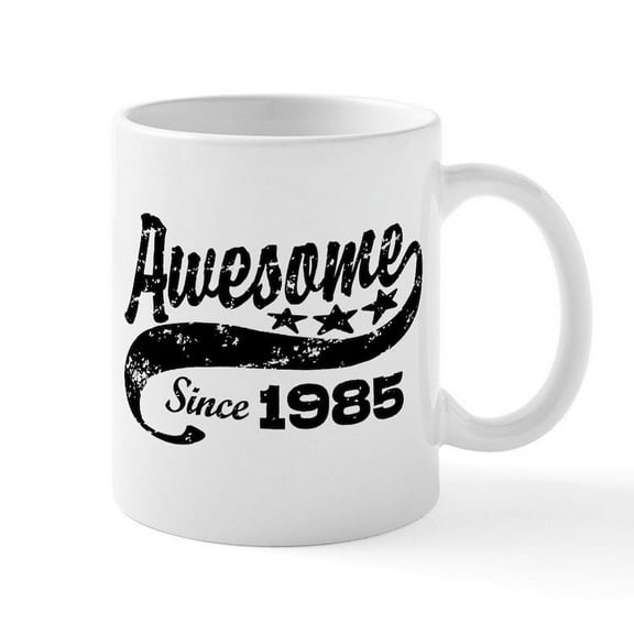 CafePress - Awesome Since 1985 Mug - 11 oz Ceramic Mug - Novelty Coffee Tea Cup