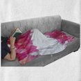 thumbnail image 6 of Nature Soft Flannel Fleece Throw Blanket, Bougainvillea Flowers Petals Projecting to the Water Exotic Feminine Print, Cozy Plush for Indoor and Outdoor Use, 50" x 70", Hot Pink, by Ambesonne, 6 of 6