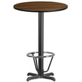thumbnail image 4 of Flash Furniture 30" Round Laminate Top Pub Table in Walnut, 4 of 4