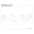 thumbnail image 2 of Kingston Brass DR714361 Kingston Brass DR714361 Metropolitan 36 in. Grab Bar Chrome, 2 of 2