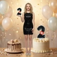 thumbnail image 4 of Vampire Lips Number Candle, Gothic Cake Topper, Black Glitter Number 2 Birthday Candle With Vampire Lips, Cake Topper for Halloween / Gothic Themed Birthday Party Decorations, Vampire Lips Number 2, 4 of 6