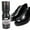Black, variant on Liquid Shoe Polish 100Ml With Sponge Applicator Leather Cleaner And Conditioner For Dress Shoes