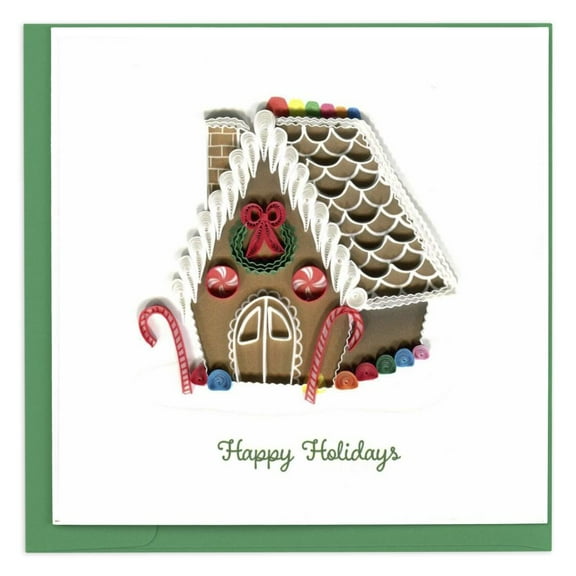 NIQUEA.D, Gingerbread House Christmas Card