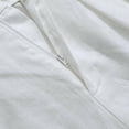 thumbnail image 3 of Amazhiyu Women's Linen Crop Pants Wide Leg Straight Pleated Front Ankle Trouser, 3 of 7