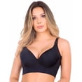 thumbnail image 3 of Ropa interior sin costuras brillante para mujer, anillo de acero suave, pecho grande, muestra pechos pequeños, colección push up, tipo ajuste deportivo, 3 of 5