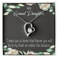 thumbnail image 1 of To My Granddaughter Forever in My Heart Forever Necklace w Message Card, 1 of 7