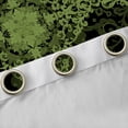 thumbnail image 4 of Manfei Gothic Floral Black Out Curtains,Retro Flower Floral Curtains Pack of 2 (42x63 Each),Green Black Bedroom Curtains For Kids,Breathable Home Decor, 4 of 6