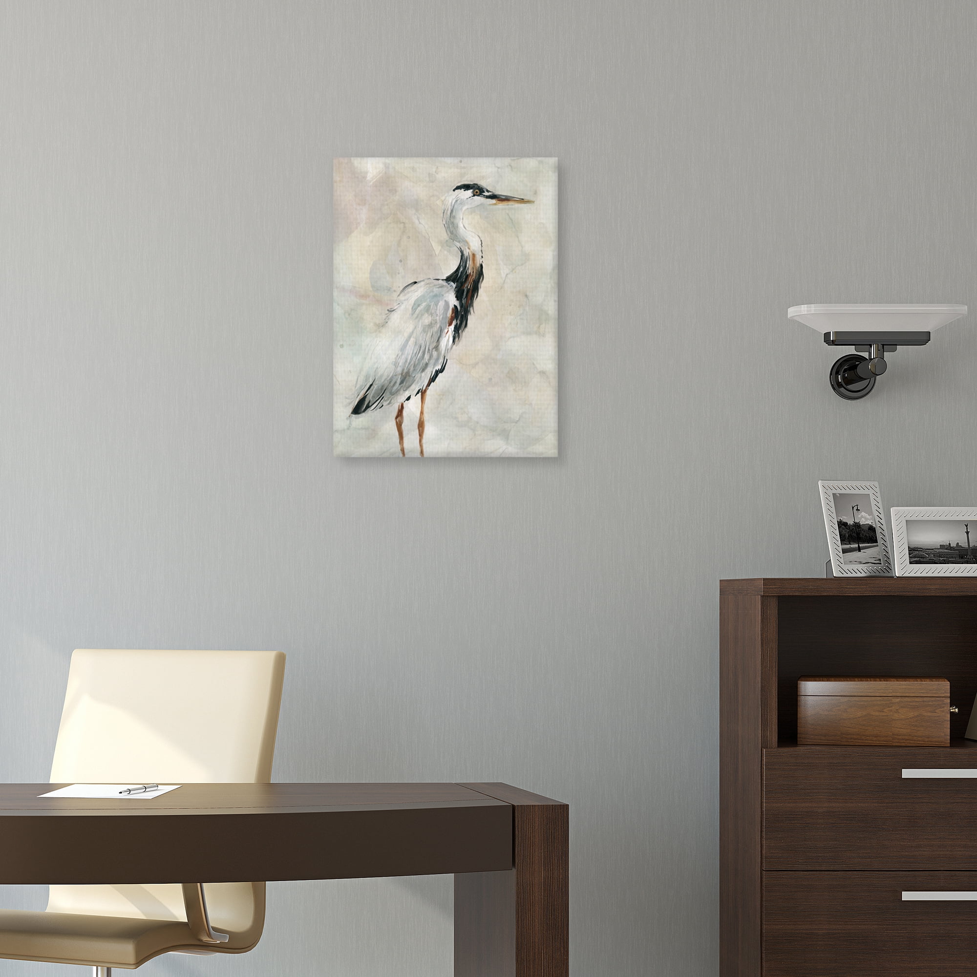 Crane at Dusk I by Carol Robinson Canvas Art Print