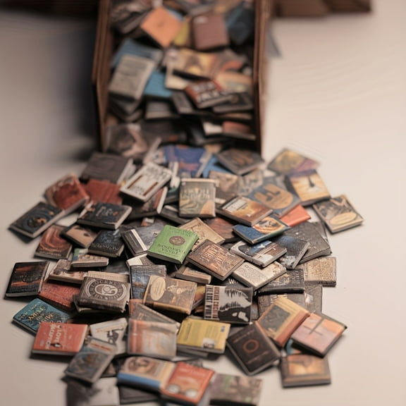 100 pieces mini PVC novel book set - realistic and diverse covers, suitable for living room decoration, artistic birthday gifts, and Christmas home decoration