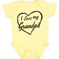 thumbnail image 3 of Inktastic I Love My Grandad in Black Chalk Heart Boys or Girls Baby Bodysuit, 3 of 5
