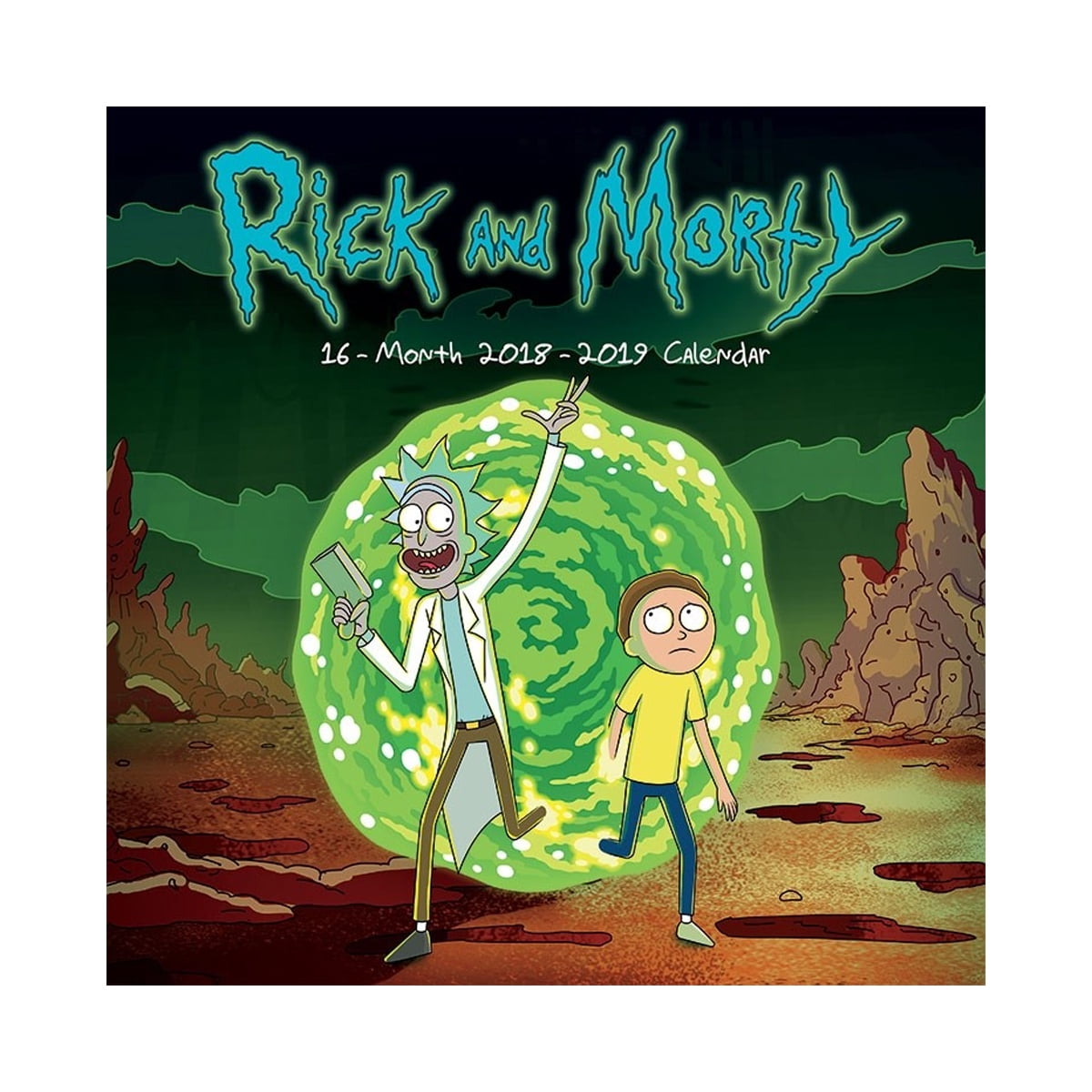 2019 Rick And Morty Wall Calendar, by Trends International Walmart